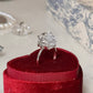 Little Black Dots Herkimer Diamond Ring
