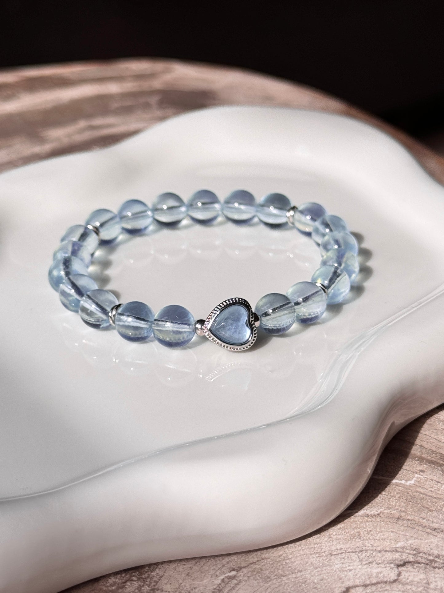 新月海藍寶石手環