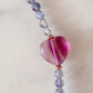 Iolite Fluorite Freshwater Pearl Choker