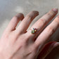High Quality Pineapple Tourmaline with 18kt Solid Gold Ring Chain