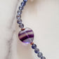 Iolite Fluorite Freshwater Pearl Choker