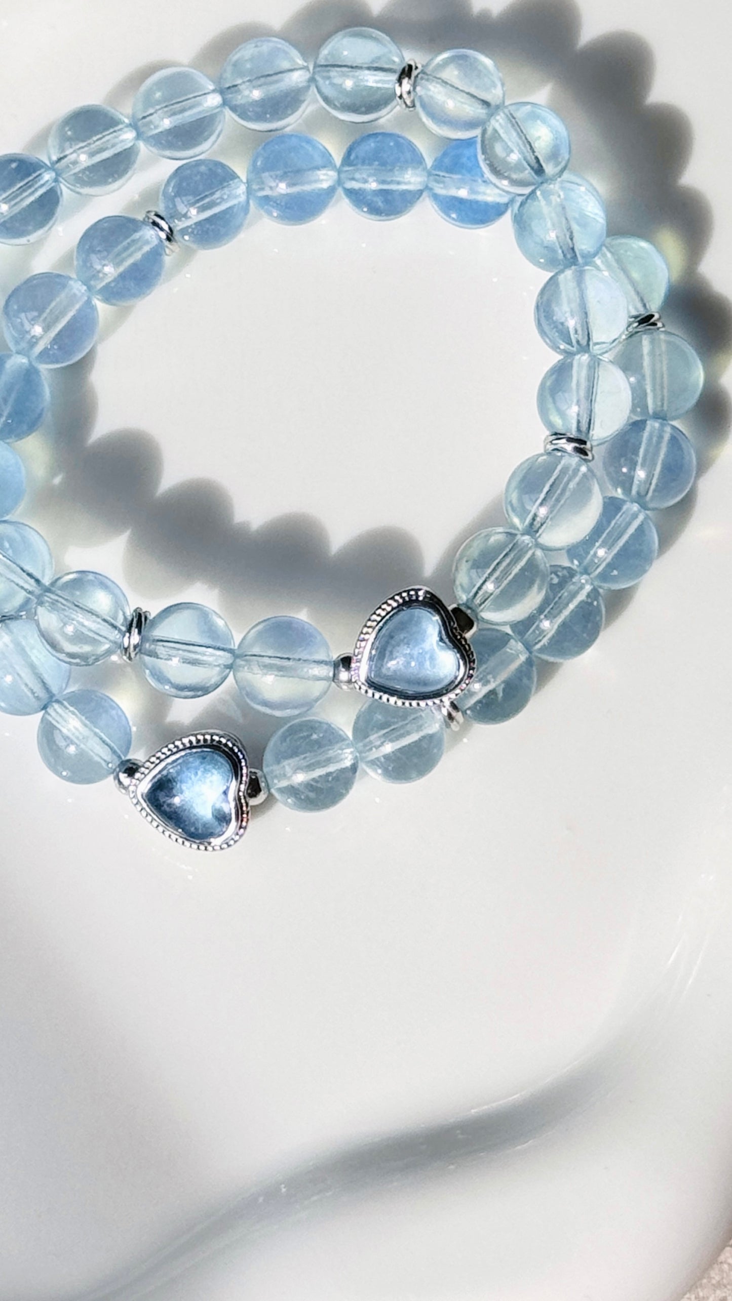 新月海藍寶石手環