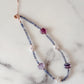 Iolite Fluorite Freshwater Pearl Choker