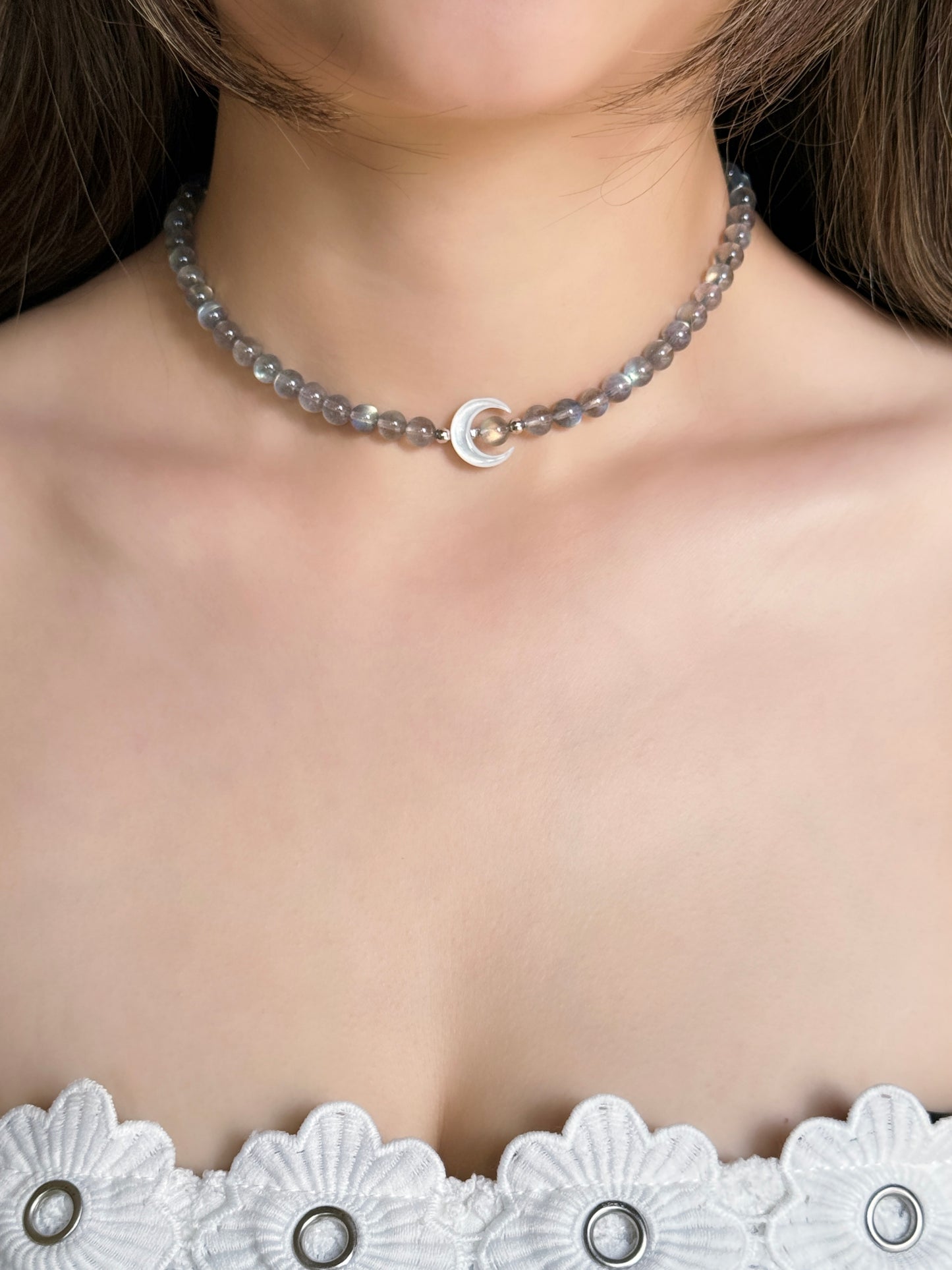 New Moon Labradorite Necklace