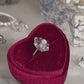 Little Black Dots Herkimer Diamond Ring