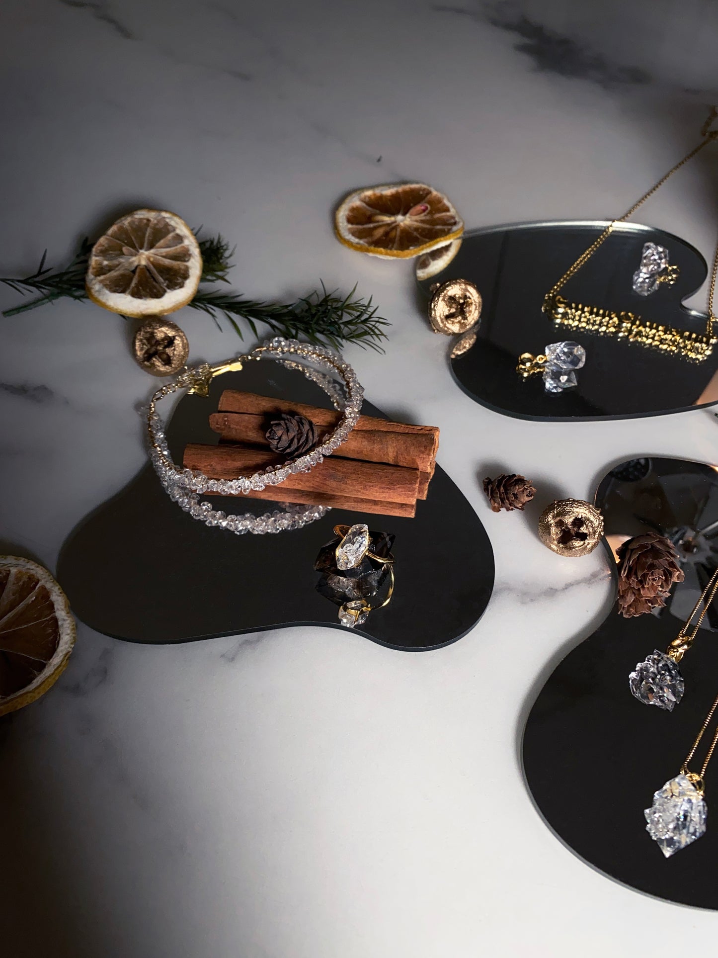 手工繞線赫基默閃靈鑽手鐲