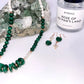 Malachite & Freshwater Pearl Earrings