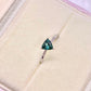 High Quality Triangles Tourmaline with 18kt White Gold Ring
